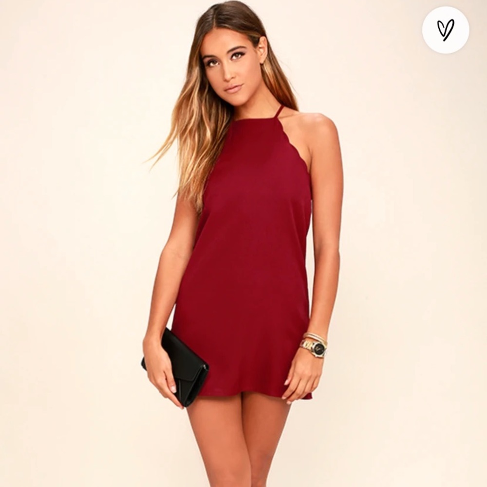 Lulus Wine Red Dress | Size XS